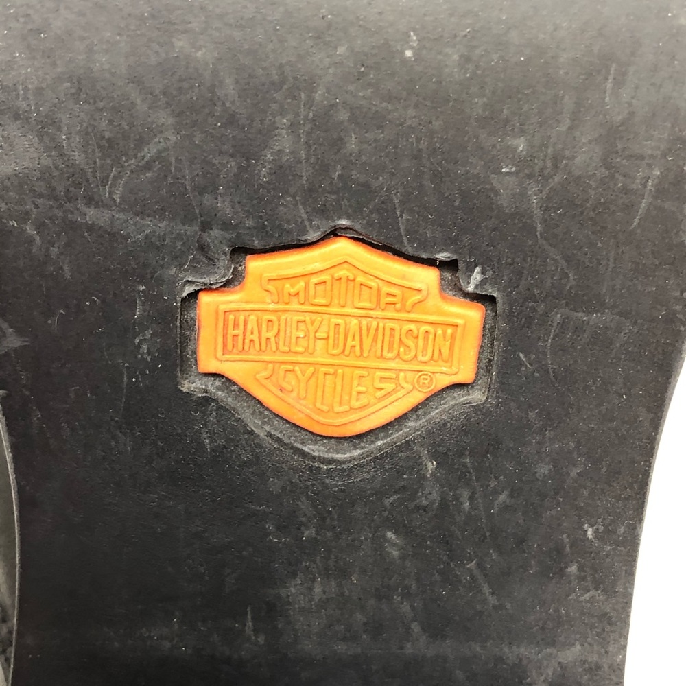Harley Davidson Leather Platform Ankle Booties - Picture 8 of 9